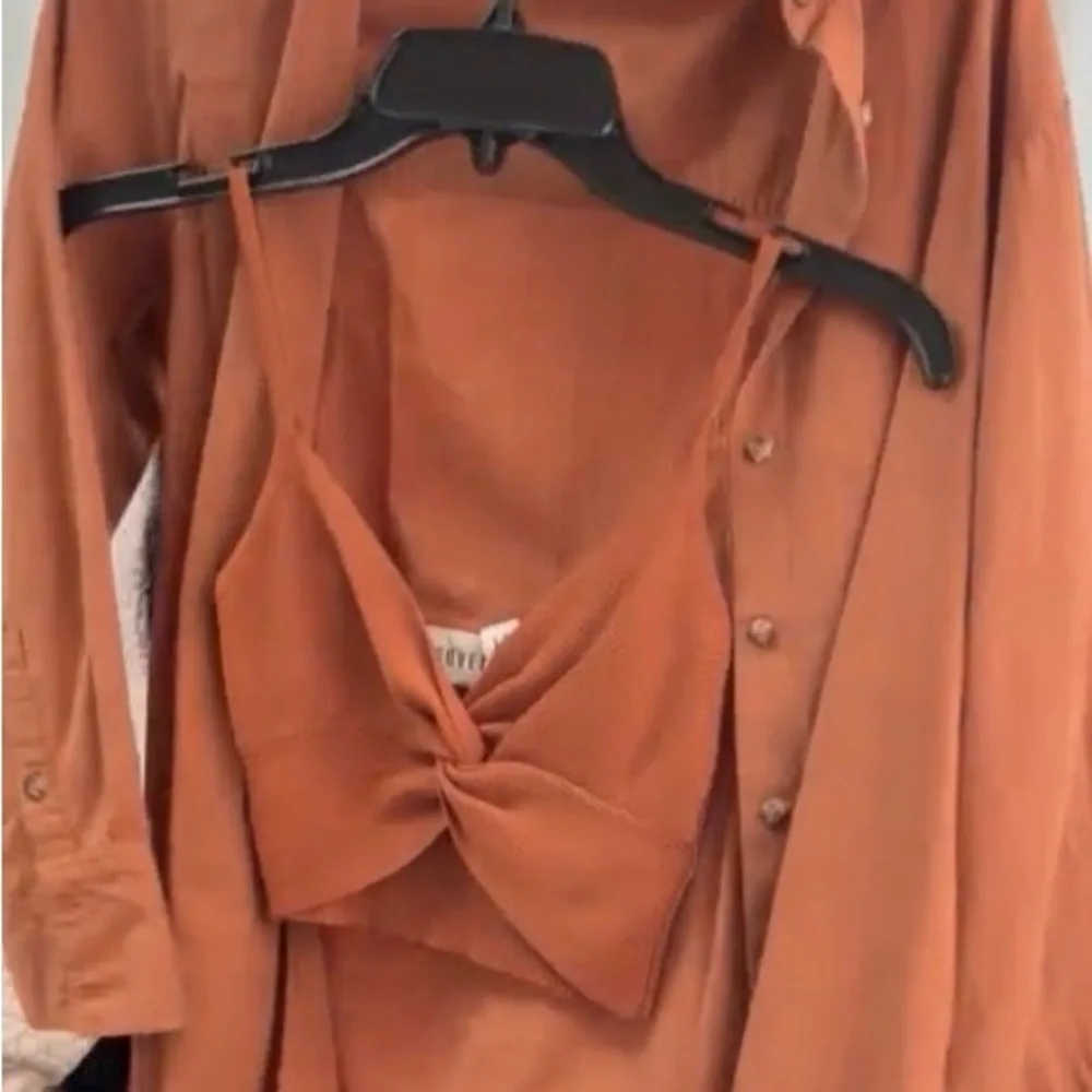 SOVERE Order Combo Shirt XS Oversized Ember Button Down Long Sleeve Top - Picture 5 of 6